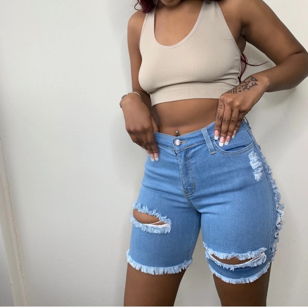 Distressed Shorts - Picture 2 of 2